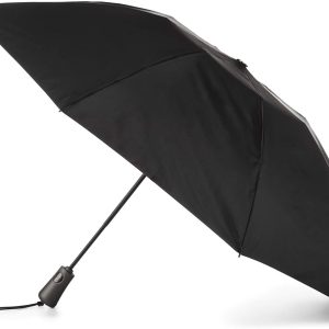 Reverse Close Folding  with Auto Open Close and Compact, Windproof Design, Black