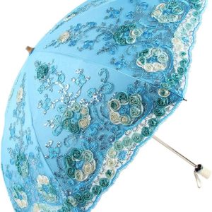 Flower Lace Parasols for Wedding Party Lace Bridal Umbrella