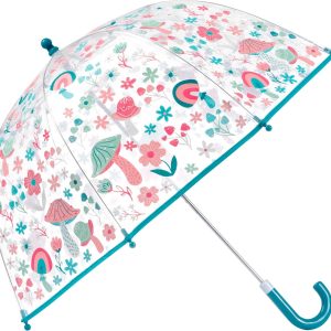 Clear Color Changing Bubble Umbrella, Kids Toddler Umbrella with Dome Canopy